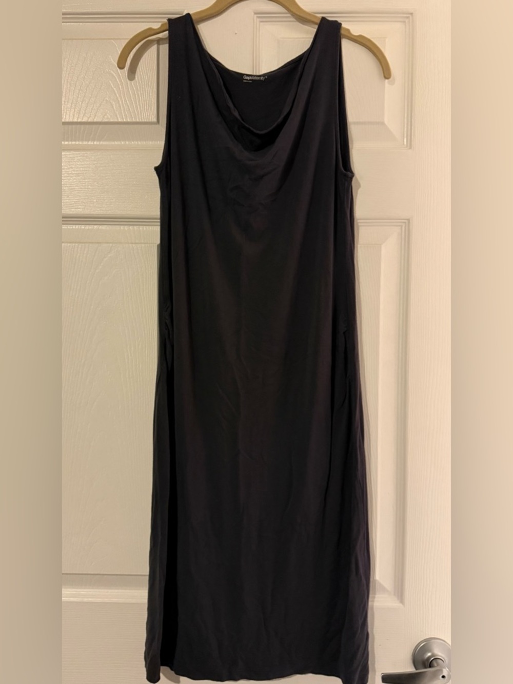 Maternity GAP Black Sleeveless Maxi/Midi Dress size S